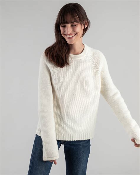 Pull En Cachemire Blanc 